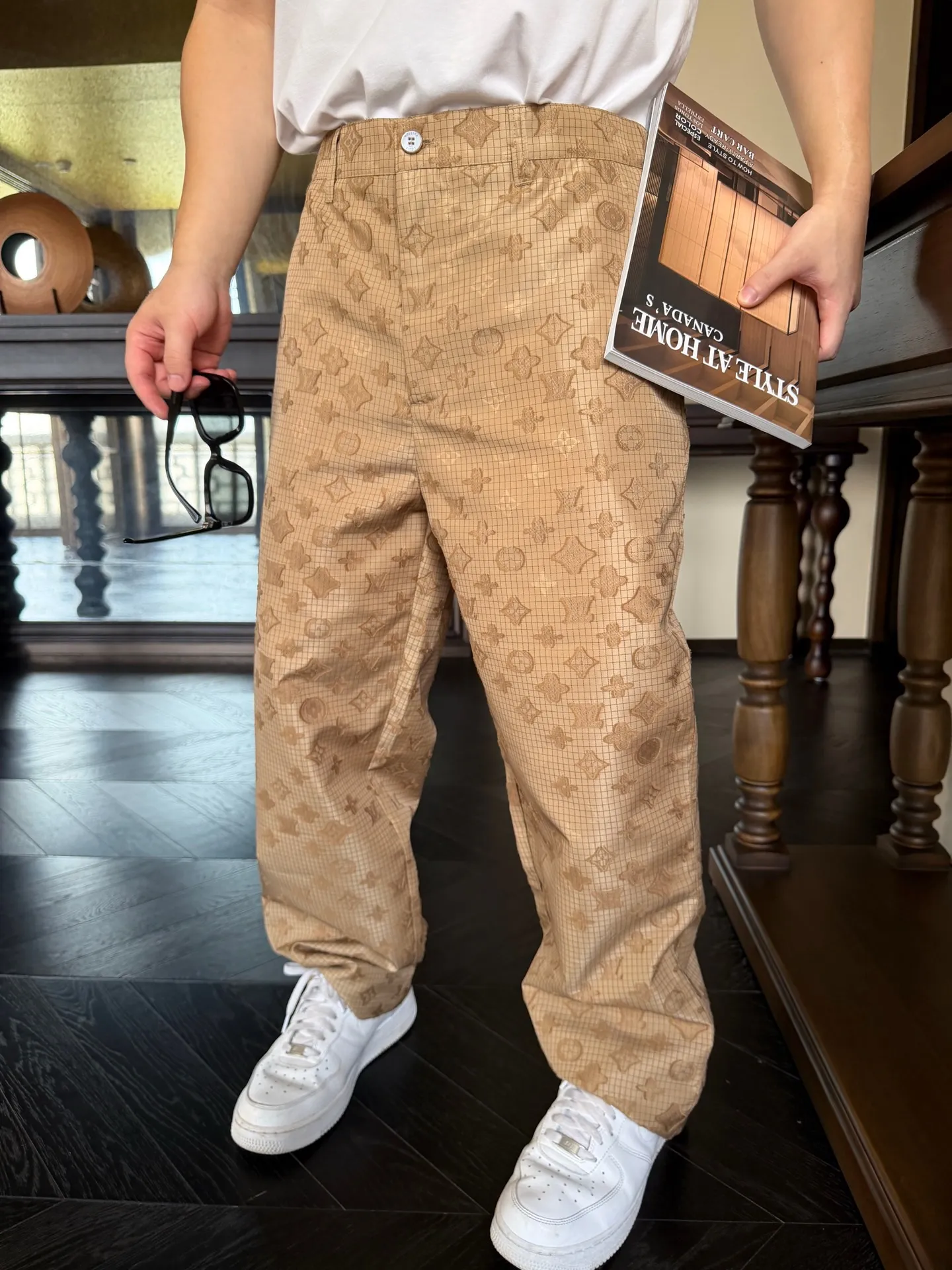 Louis Vuitton/Louis Vuitton presbyopia printed tear-resistant trousers